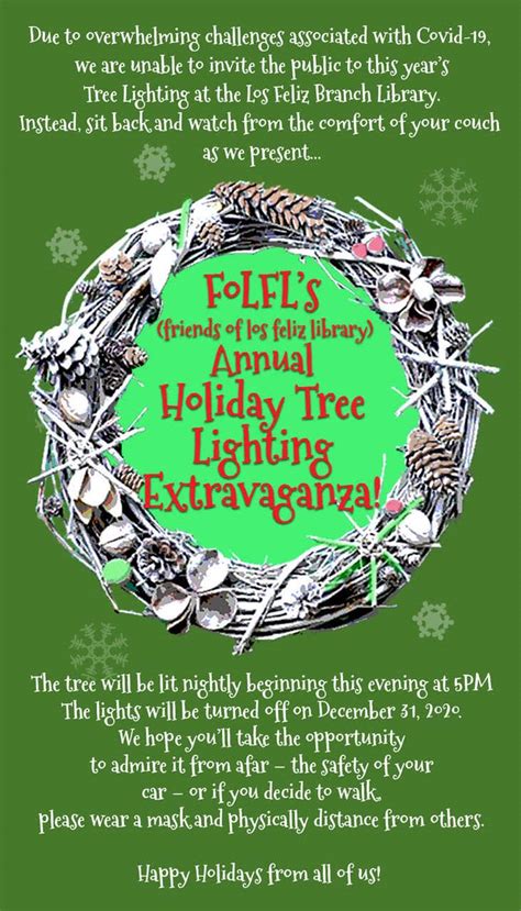 Enjoy The Los Feliz Library Holiday Tree Lighting Here! – Los Feliz Improvement Association