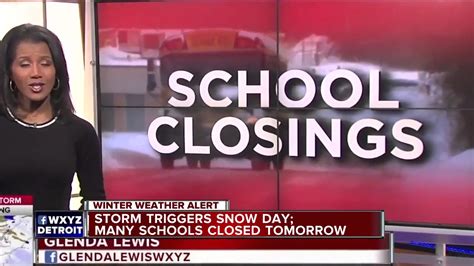 Storm triggers snow day: Many schools closed tomorrow - YouTube