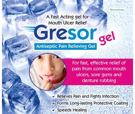 Antiseptic Pain Relieving Mouth Ulcer Gel | Choline Salicylate+Lidocaine is used in the ...