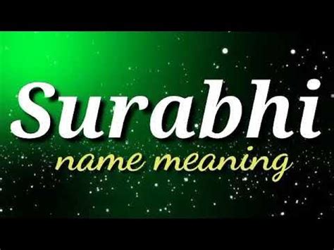 Surabhi name meaning status video // meaning of Surabhi name video ...