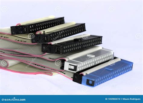 Ide cable connection stock photo. Image of harddisk - 105980474