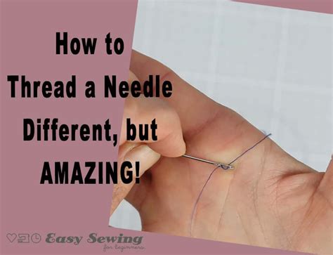 How to Use a Needle Threader | Step by Step for Beginners - Easy Sewing For Beginners