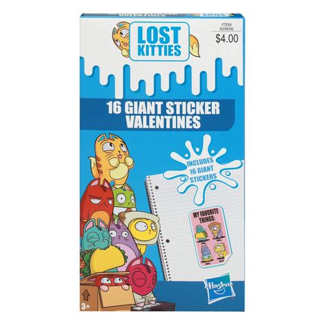 Paper Magic Lost Kitties Giant Sticker Valentines 16 ct | Shipt