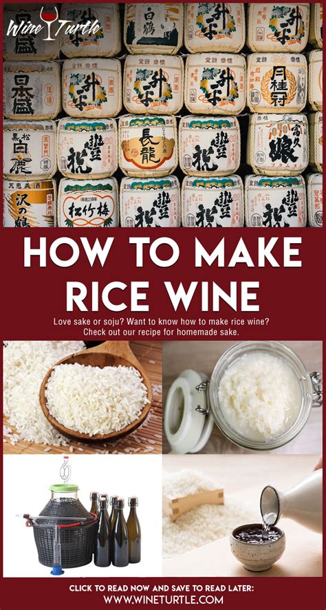 How to Make Rice Wine [Japanese Sake] | Wine recipes, Rice wine, Homemade wine