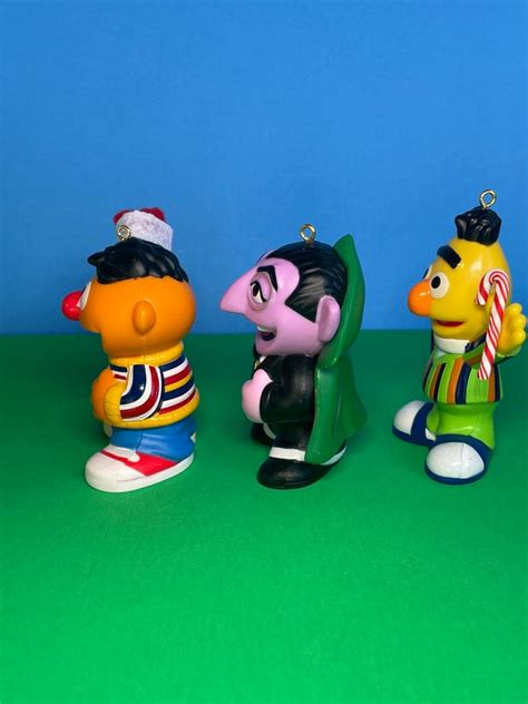 SESAME STREET MUPPETS Burt Ernie and the Count Toys Turned - Etsy