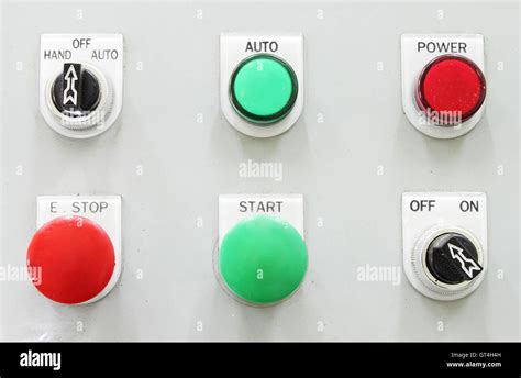 switching button control panel Stock Photo - Alamy