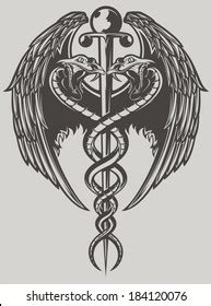 Medical Caduceus Tattoo Designs