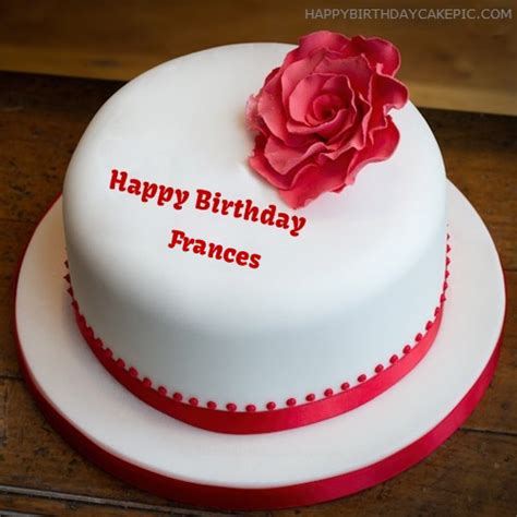 ️ Simple Rose Birthday Cake For Frances