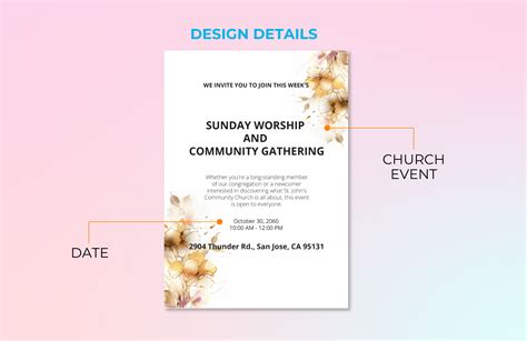 Church Invitation Template in Word, PSD - Download | Template.net