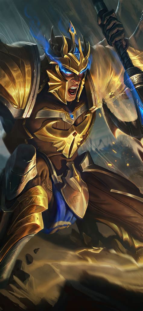 1125x2436 Jarvan IV League Of Legends Fan Splash Art Illustration Iphone XS,Iphone 10,Iphone X ...