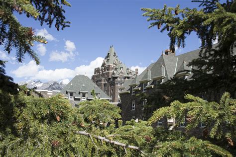 Banff Springs Hotel Rocky Mountains Free Stock Photo - Public Domain Pictures
