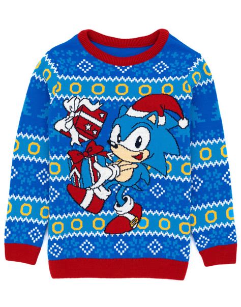 Sonic The Hedgehog Kids Knitted Christmas Jumper — Vanilla Underground