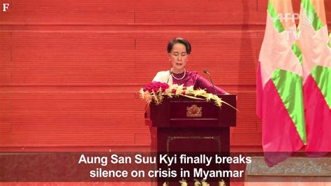 Watch: Myanmar's Aung San Suu Kyi addresses Rohingya crisis-World News , Firstpost