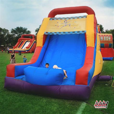 Inflatable Obstacle Course with Slide | Record-A-Hit Entertainment