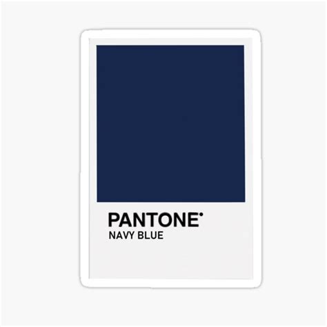 "Navy Blue Pantone" Sticker for Sale by NAVY-BLUEE | Redbubble