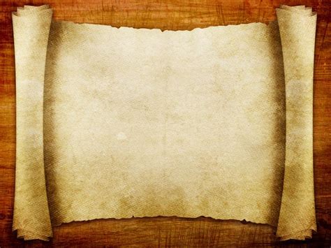 Advanced Blank Scroll Paper Backgrounds For PowerPoint - Border and ...