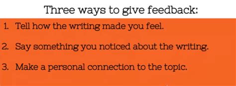 Thoughtful Feedback – TWO WRITING TEACHERS