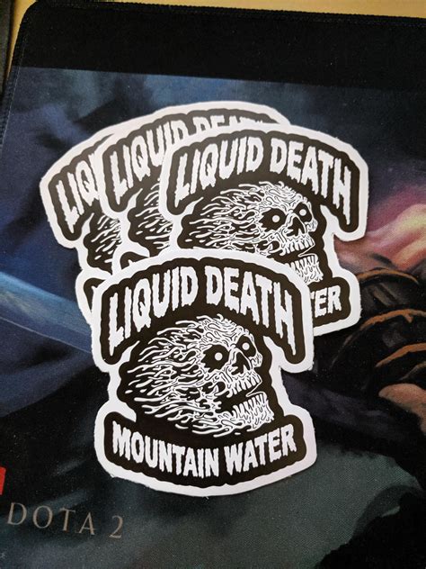 Took a chance and received these Liquid Death stickers! (US only?) (email in comments) : r ...