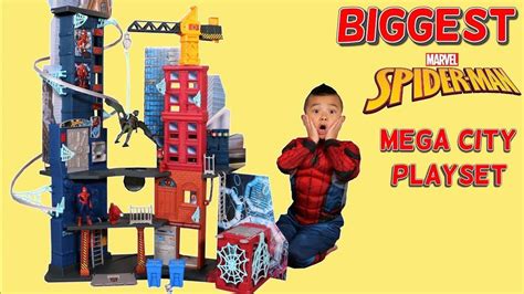 BIGGEST Spider-Man Playset Ever!! The Mega City Playset Unboxing With Ckn Toys | Hi guys, today ...