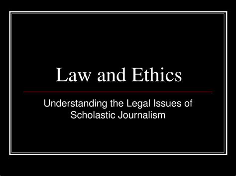 PPT - Law and Ethics PowerPoint Presentation, free download - ID:1791195