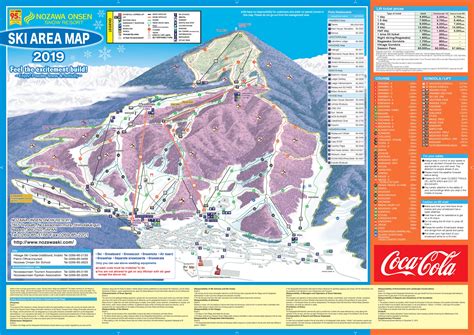 Nozawa Onsen Trail Map • Piste Map • Panoramic Mountain Map