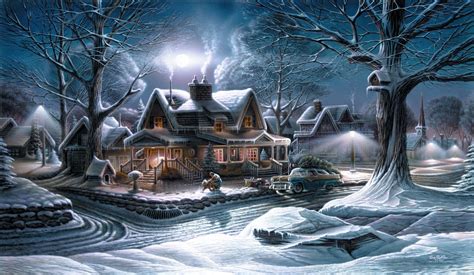 His First Homecoming | Terry redlin, Terry redlin paintings, Thomas kinkade paintings