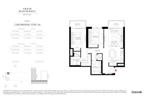 Floor Plans - Emaar Beachfront Dubai Marina by Emaar