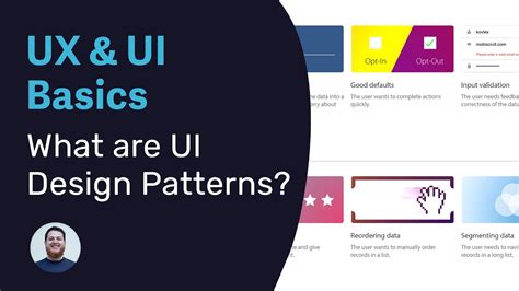 What are UI Design Patterns - Basics of UX and UI Design - YouTube