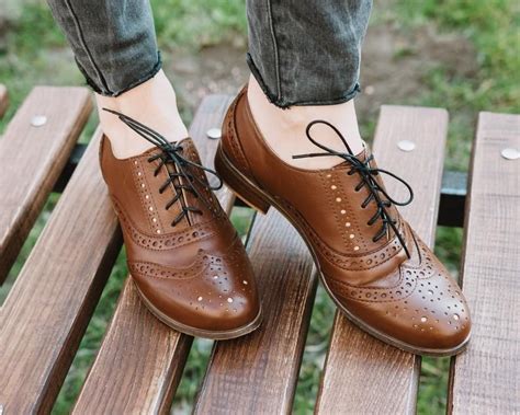 CHOCO Brown Oxfords Womens Brogues Oxfords for Women | Etsy | Women ...