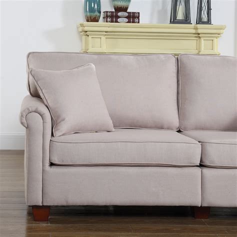 Classic Living Room Linen Fabric Sofa | Wayfair