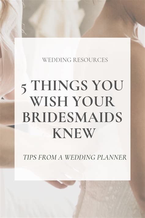 I’m a bridesmaid, now what? 5 tips on what a bridesmaid should do ...