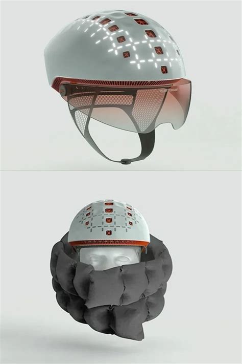 bike helmet with face shield airbag | Bike helmet, Helmet, Bike