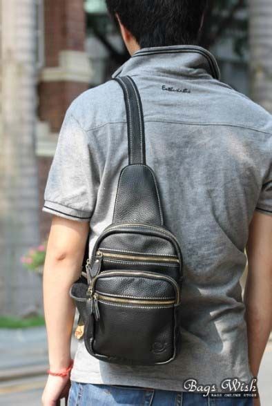 Single strap backpack, black one strap backpack for men - BagsWish