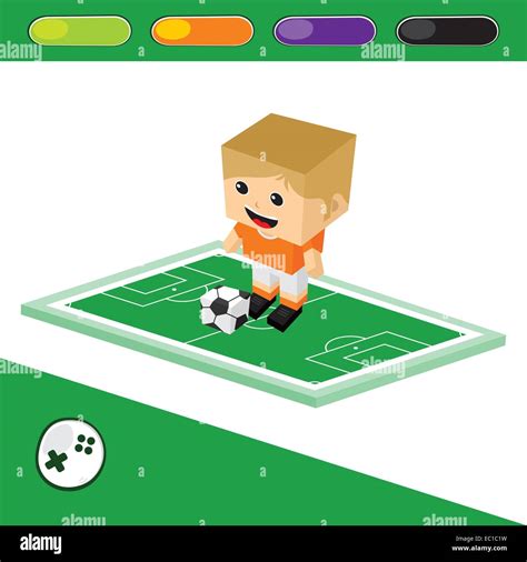 soccer cartoon character Stock Vector Image & Art - Alamy