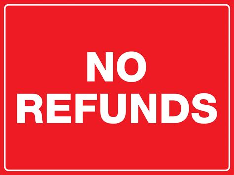 No Refunds Sign – New Signs