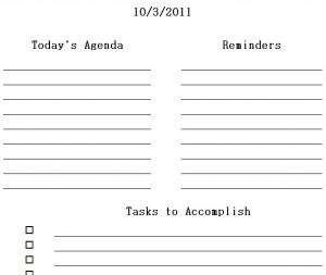 Printable Daily Planner Excel Templates | Daily Printable Planner Templates