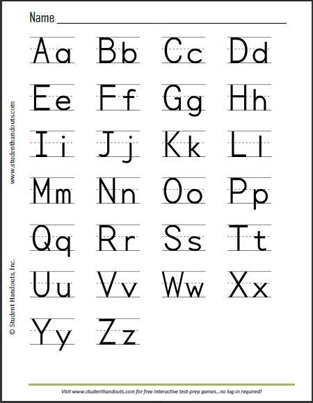 Print Alphabet Sheet | Alphabet printables, Alphabet worksheets, Alphabet chart printable