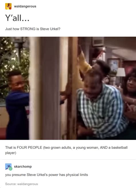 how strong is Steve Urkel?? : r/tumblr