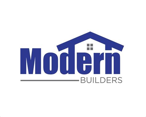 home builder contractor and real estate logo designs simple modern ...