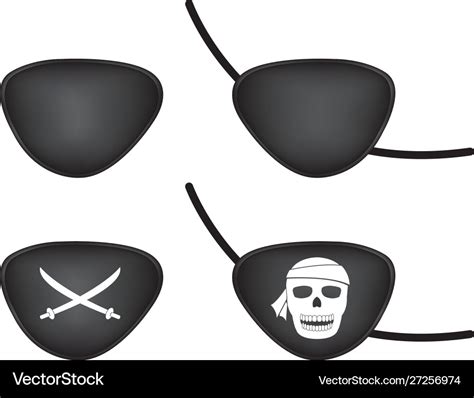 Pirate eye patch Royalty Free Vector Image - VectorStock