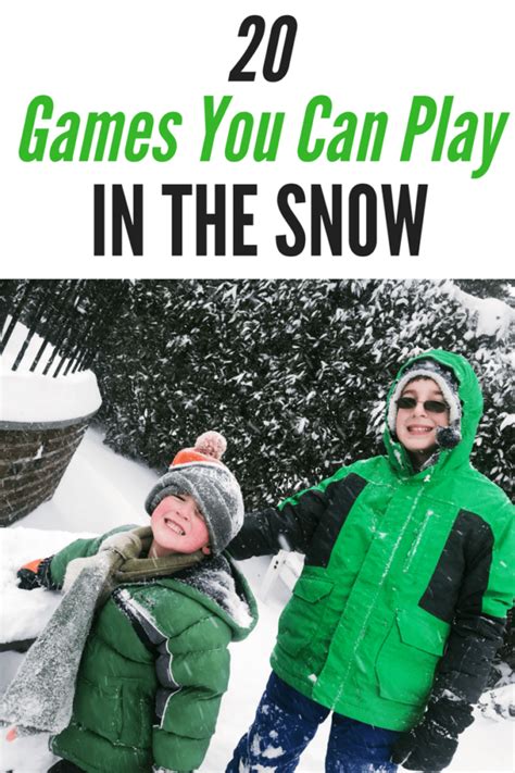 30 Snow Games Your Kids Can Play This Winter