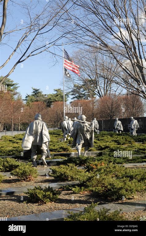 Korean War Memorial Washington D.C Stock Photo - Alamy