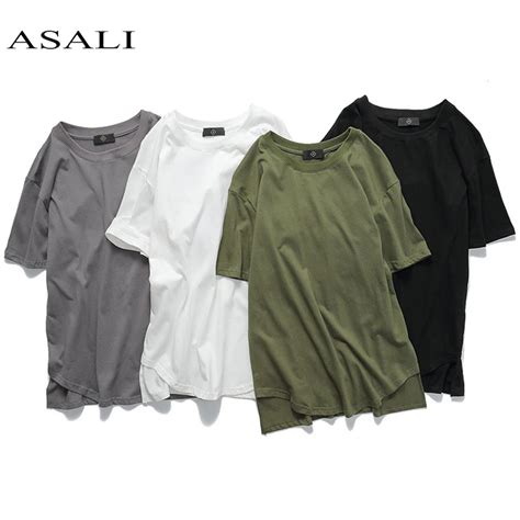 ASALI Brand Trending Clothing Cotton O neck Men's T shirts 2018 Summer New Fashion Solid Slim ...