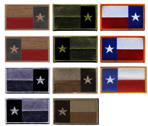 Texas State Flag Patch, 3-3/8x2" - Hero's Pride