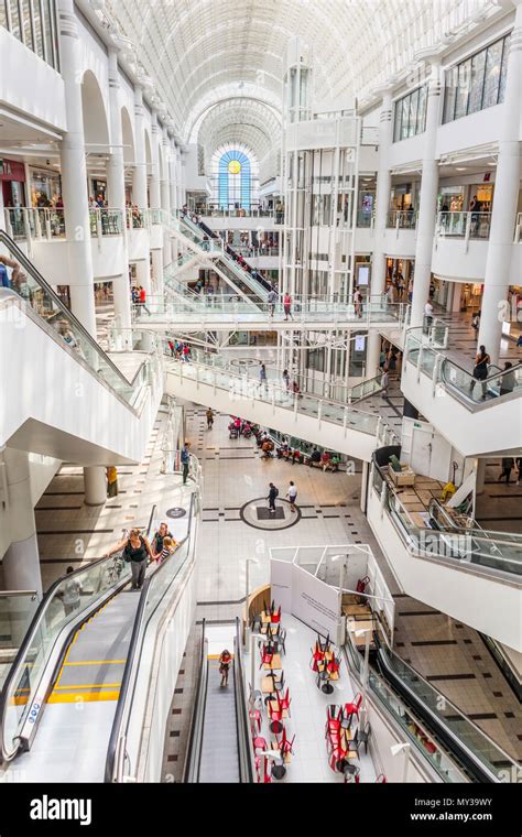 Shopping lifestyle: Interior of the large popular modern Bentall Centre ...