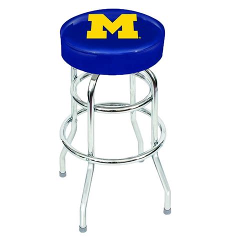 Bar Stool - University Of Michigan | Bar stools, Chrome bar stools, Swivel bar stools