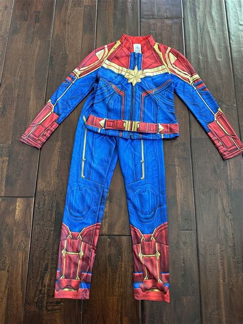 Captain Marvel Disney Costume for Girls - Size 9/10. … - Gem