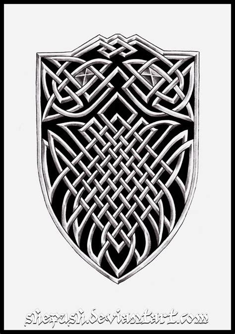 Celtic shield by shepush on DeviantArt