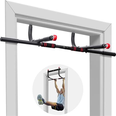 AhfuLife Door Pull Up Bar, 5 in 1 No Screws Chin Up Bar for Doorway, Wall Mounted Upper Body ...