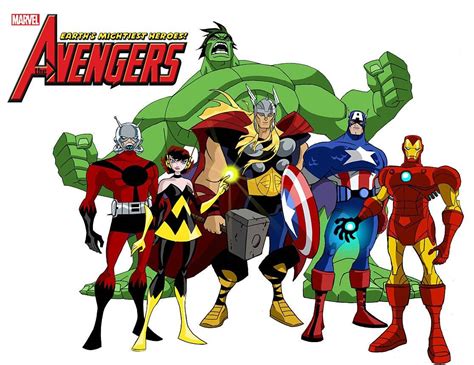 Avengers Cartoon Wallpaper - WallpaperSafari